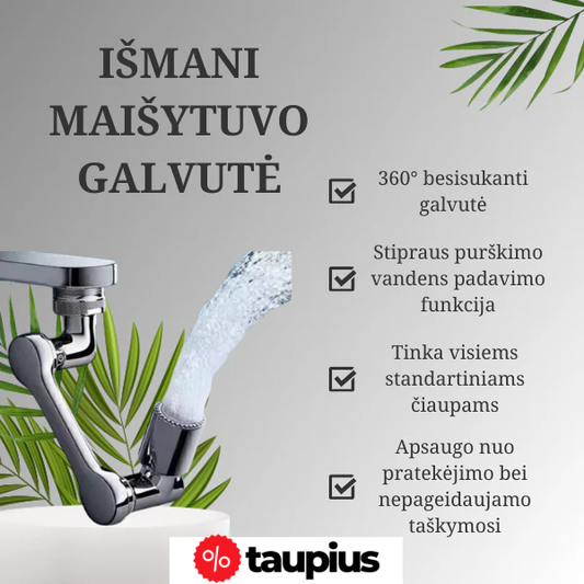 Išmani maišytuvo galvutė (tinka visiems maišytuvams)