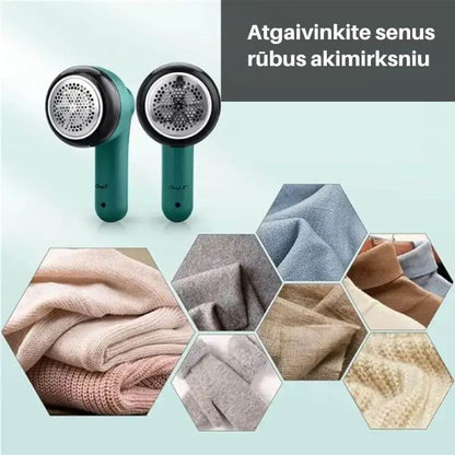 Elektrinis pūkelių valytuvas – drabužiai kaip nauji be pūkelių ir nusidėvėjimo