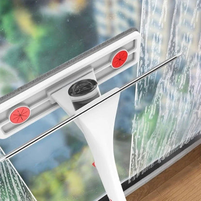 Langų valymo įrankis su teleskopine rankena – švarūs langai be kopėčių ir be dryžių