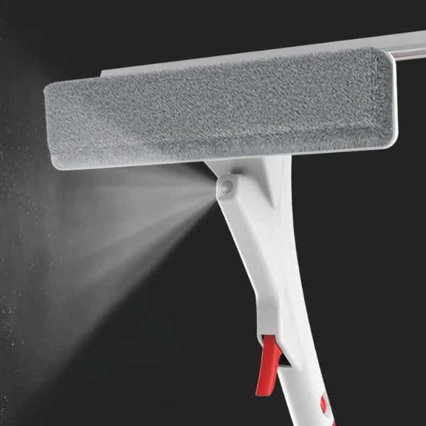 Langų valymo įrankis su teleskopine rankena – švarūs langai be kopėčių ir be dryžių